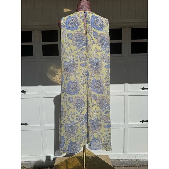 Tommy Hilfiger Women's Sleeveless Floral Print Dress Yellow Size 14 Knee-Length - Picture 5 of 11